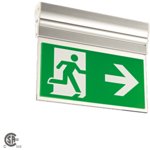 Running Man Exit Sign (Edge-Lit)
